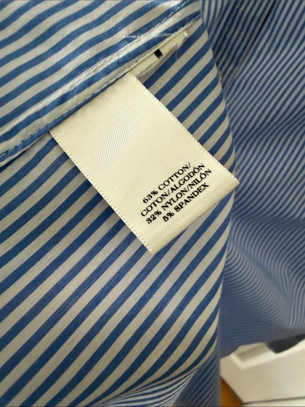 Ann Taylor Classic Blue Stripe Button-Down Shirt - Top - Picture 9 of 11